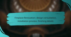 Fireplace Renovation: design consultation, installation process, finishing details