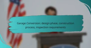 Garage Conversion: design phase, construction process, inspection requirements