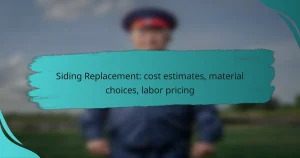 Siding Replacement: cost estimates, material choices, labor pricing